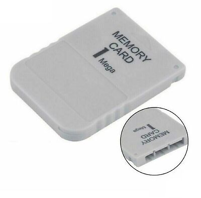 #ad New White 1 MB 1MB Memory Card for Sony Playstation 1 One PS1 PSX Game System $4.05