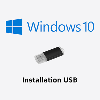 #ad Windows 10 Bootable USB UEFI BIOS No Activation Key $14.99