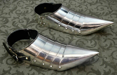 #ad Armor Steel Shoes Pair Gothic Knight Armor Shoes Sabbtones pair $69.00