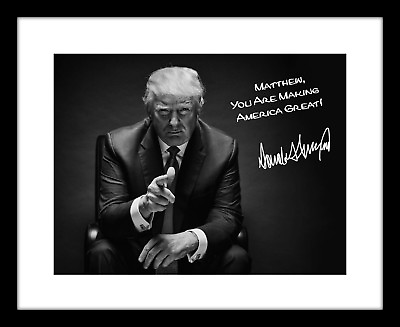 President Donald Trump 8x10 Signed Photo Print Autographed Name Customized $10.99
