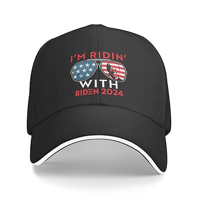 #ad Ridin with Biden 2024 All Seasons Adjustable Polyester Hat Cap $15.99
