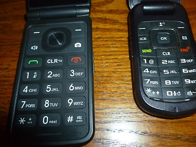 #ad 2 Flip Phones Samsung Gusto Verizon Cell and E Talk Kazuma Flip Cell Phones $75.00