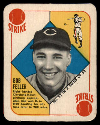 #ad 1951 Topps Red Backs #22 Bob Feller EXMT EXMT Indians 567223 $260.00