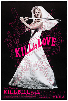 #ad Kill Bill Volume 2 Quentin Tarantino Movie Poster Teaser #3 $10.99