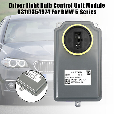 #ad Driver Light Bulb Control Unit Module 63117354974 For BMW 5 Serie $136.85