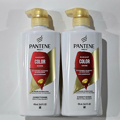 #ad 2 Pack Pantene Pro V Radiant Color Shine No Weigh Down Conditioner 16oz Pump $31.99