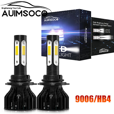#ad 4 Sides LED 9006 HB4 Headlight Bulb Kit Low Beam 72W 4000LM 6000K White Light $29.99