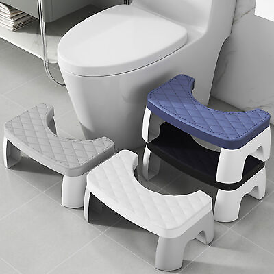 #ad Non slip Toilet Step Stool Squatty Potty Bathroom Squat Chairs Furniture $61.09