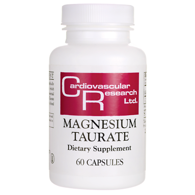 #ad Cardiovascular Research Magnesium Taurate 125 mg 60 Caps $12.54