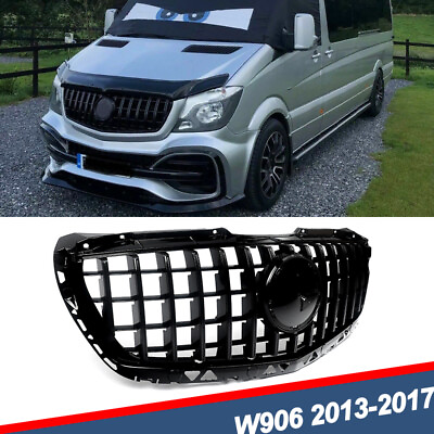#ad For Mercedes Benz W906 Sprinter 2500 3500 2013 2017 GT Front Grille Gloss Black $234.99