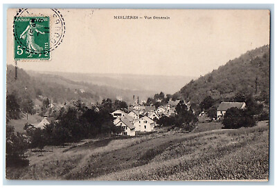 #ad Meslières Doubs Bourgogne Franche Comté France Postcard General View c1910 $29.95