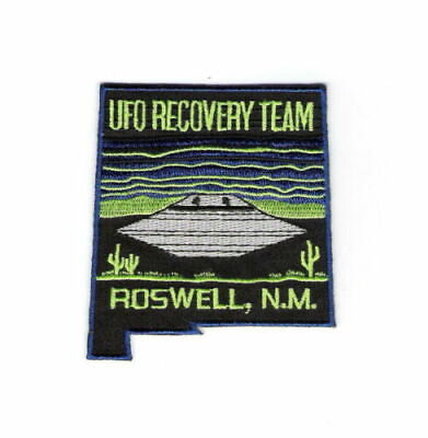#ad X files quot;UFO Recovery Teamquot; Roswell NM Area 51 Embroidered Patch new $7.95