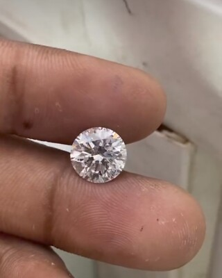#ad 2CT Natural White Diamond Round Cut D Grade CERTIFIED VVS1 1 Free Gift $51.00
