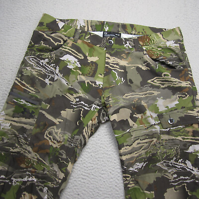 #ad Under Armour Pants Mens 42x30 Green Camo Cargo Field Ops Forest Hunting Storm $39.99