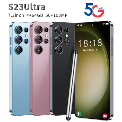 #ad S23 Ultra Smartphone 7.3quot; 464GB Android Factory Unlocked Mobile Phones 8000mAh $110.66