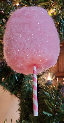 #ad NEW Realistic Cotton Candy Pink Fun Food Carnival Christmas Tree Ornament 6quot; $9.25
