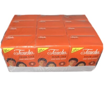 #ad Tancho Hair Dye Powder Natural Black 12pk FREE SHIPPING $64.99