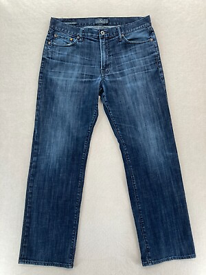 #ad Lucky Brand 361 Vintage Straight Mens 34x32 Dark Wash Blue Stretch Denim Pants $21.99
