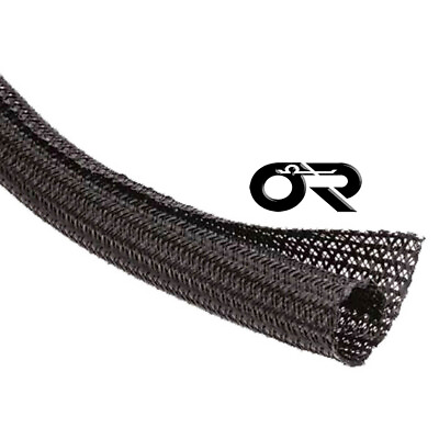 #ad 1quot; 50FT OHM Split Braided Cable Sleeving Wrap Split Loom $59.99