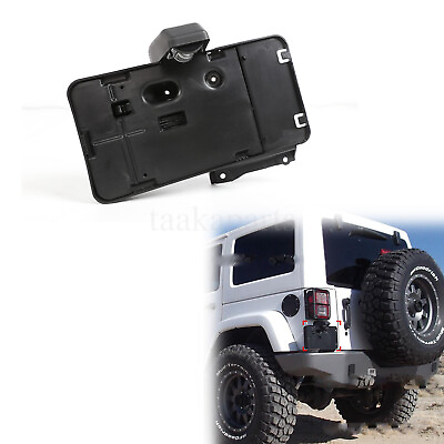 Fit For Jeep Wrangler JK JKU Rear License Plate Holder w Light Tag Bracket $23.41