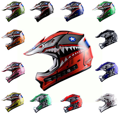 #ad WOW Youth Kids BMX MX ATV Dirt Bike Motocross Helmet: HBOYCLS $44.95