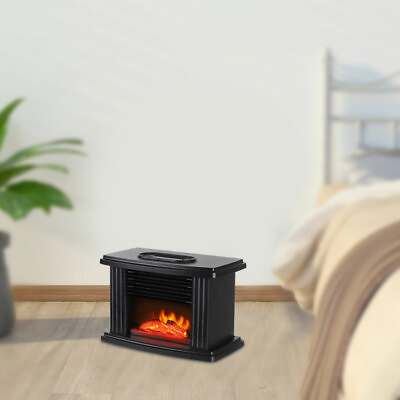 #ad #ad 1000W Air Heater Electric Fireplace Space Heater Log 3D Flame Stove Lightweight $49.31
