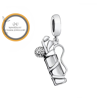 #ad Golf Bag Dangle Charm Golf Charm Jewelry Gift For Women $28.79