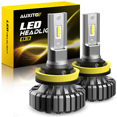 #ad AUXITO H11 LED Headlight Bulb White Low Beam Conversion Kit 30000LM Super Bright $31.99