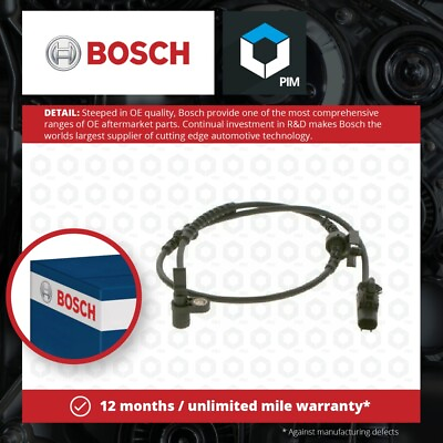 #ad ABS Sensor fits VAUXHALL MERIVA B 1.4 Front 10 to 17 Wheel Speed Bosch 1238730 GBP 15.88