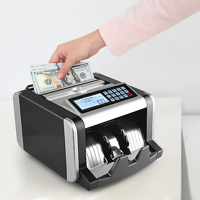 #ad Money Counter UV MG IR Counterfeit Bill Detector Currency Cash Counting Machine $130.47