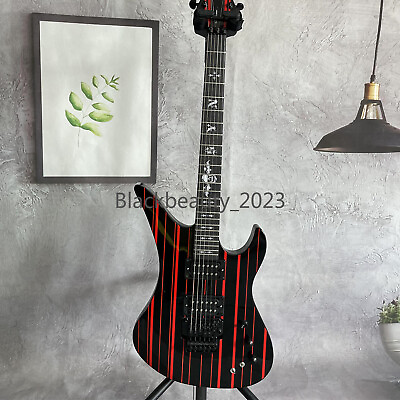 #ad Synyster Gates Black Electric Guitar 2H Pickups Floyd Rose Bridge Black Hardware $260.40