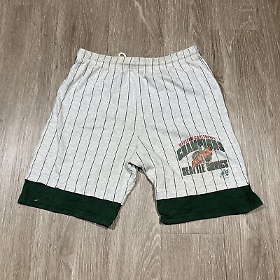 #ad Vintage Sonics Shorts S 80s 90s Seattle NBA Western Champions Athletic Bottoms $29.73