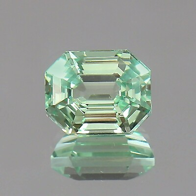 #ad 3.85 Ct AAA Natural Mint Green Montana Sapphire Radiant Loose Gemstone Cut $74.00