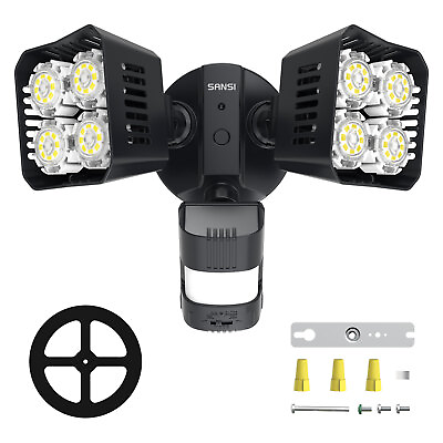 #ad Infrared Outdoor Motion Sensor Floodlight Light LED Security Light Dusk to Dawn $45.56