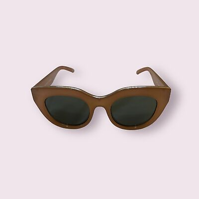 #ad Le Specs Air Heart Caramel Frame Womens Sunglasses $65.00