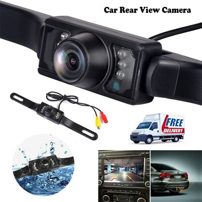 #ad 7 LED Car Rear View Backup Camera Parking Reverse Camera Kits Night Vision CMOS $9.89
