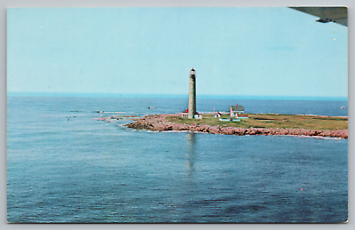 #ad Postcard Petit Manan Light East Point Of Petit Manan Island Steuben Maine $7.85