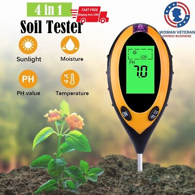 #ad #ad 4 in 1 PH Tester Soil Water Moisture Light Test Meter for Garden Plant Seeding $8.35