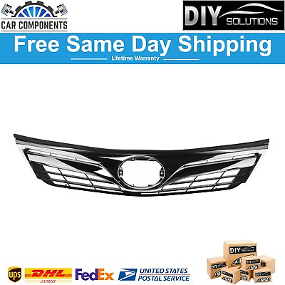 #ad Front Upper Chrome Dark Gray Grill Grille Assembly For 2012 2014 Toyota Camry $69.68
