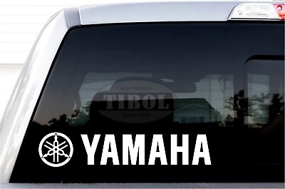 #ad 2x YAMAHA with Logo Decals YAMAHA Stickers Helmet Bike ATV PWC Jetski UTV $10.00