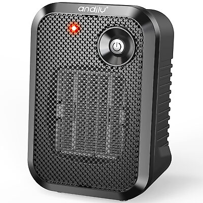 #ad Andily 500W Space Electric Small Heater For Homeamp;office Indoor Use On Desk Port $21.29