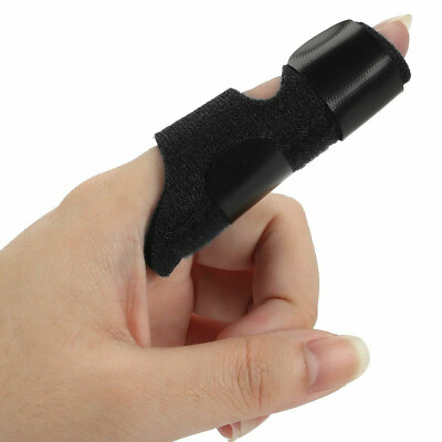 #ad #ad Black Adjustable Trigger Finger Splint Straightener Corrector Brace Support $3.99