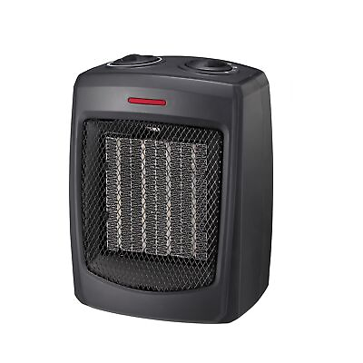 #ad Portable Ceramic Heater w 2 Temp Setting Thermostat 750 1500 Watt Safety Switch $31.35