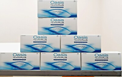 #ad AUTHENTIC amp; NEW OASIS TEARS PLUS EYE DROPS DRY EYES 30 VIALS EXP 7 25 $22.99