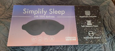 #ad 2x Sleep Mask Freedom Goods Simplify Sleep With 100% darkness $16.00