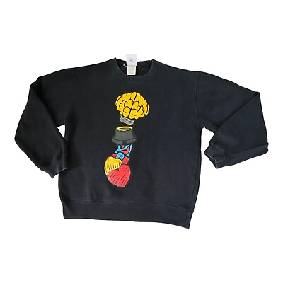 #ad Billionaire Boys Club BBC Black Graphic Sweatshirt Men#x27;s Size Medium Rare $28.07