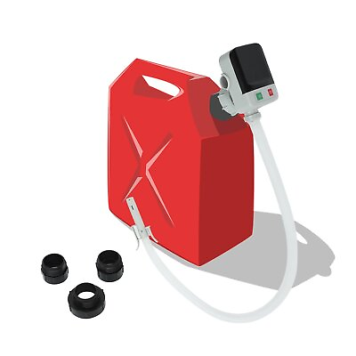 2.4 GPM Battery Powered Fuel Transfer Pump w Auto Stop Extended Hose Universal $37.48