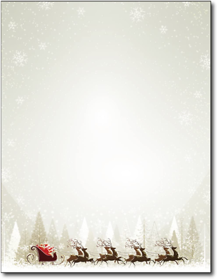 #ad Santa amp; Reindeer Christmas Paper 80 Sheets $13.95