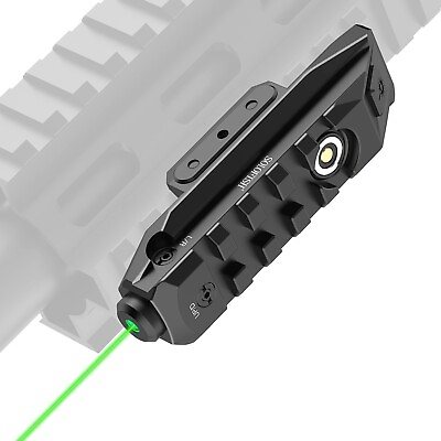 #ad SOLOFISH Green Laser Sight Magnetic Rechargeable Low Profile Dual Picatinny Rail $39.99