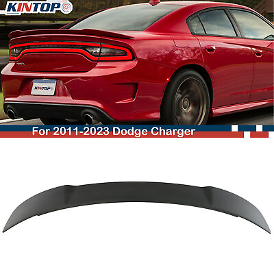 #ad For 2011 2023 Dodge Charger SRT SXT Hellcat Style Matte Black Rear Trunk Spoiler $55.99